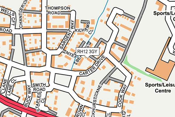 RH12 3GY map - OS OpenMap – Local (Ordnance Survey) RH12 3GY map - OS OpenMap – Local (Ordnance Survey)