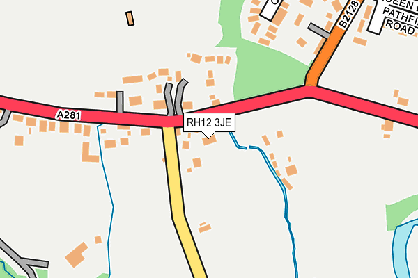 RH12 3JE map - OS OpenMap – Local (Ordnance Survey) RH12 3JE map - OS OpenMap – Local (Ordnance Survey)
