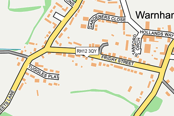 RH12 3QY map - OS OpenMap – Local (Ordnance Survey) RH12 3QY map - OS OpenMap – Local (Ordnance Survey)