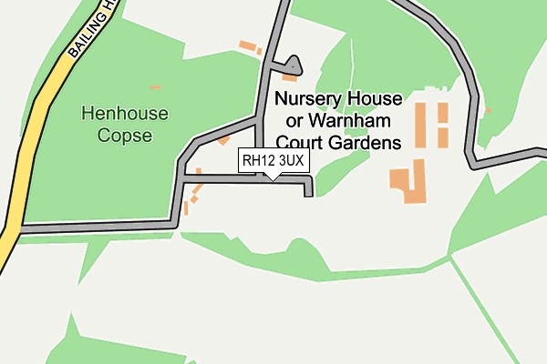 RH12 3UX map - OS OpenMap – Local (Ordnance Survey) RH12 3UX map - OS OpenMap – Local (Ordnance Survey)