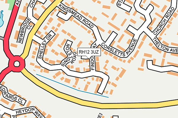 RH12 3UZ map - OS OpenMap – Local (Ordnance Survey) RH12 3UZ map - OS OpenMap – Local (Ordnance Survey)