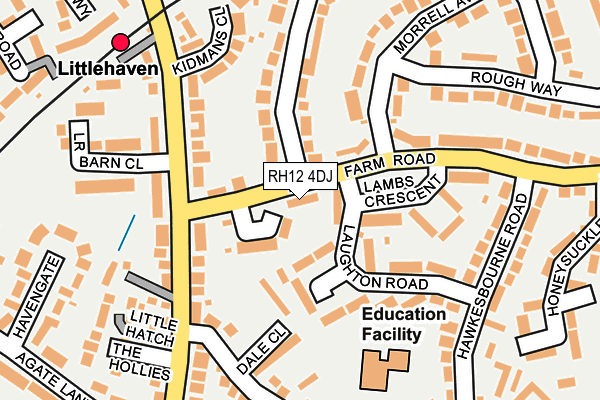 RH12 4DJ map - OS OpenMap – Local (Ordnance Survey) RH12 4DJ map - OS OpenMap – Local (Ordnance Survey)