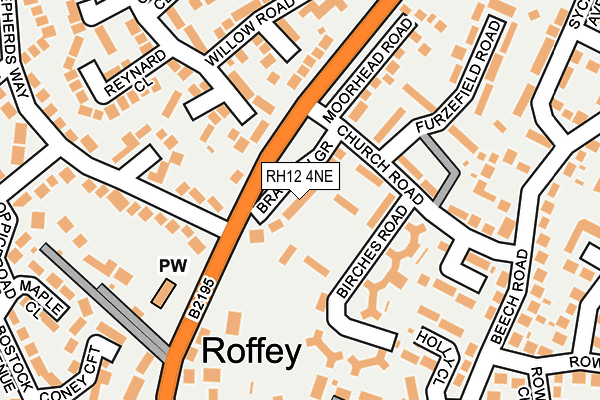 RH12 4NE map - OS OpenMap – Local (Ordnance Survey) RH12 4NE map - OS OpenMap – Local (Ordnance Survey)