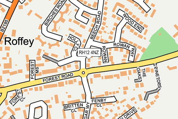 RH12 4NZ map - OS OpenMap – Local (Ordnance Survey) RH12 4NZ map - OS OpenMap – Local (Ordnance Survey)