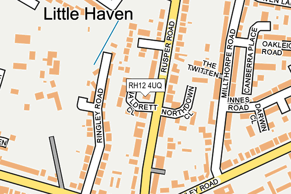 RH12 4UQ map - OS OpenMap – Local (Ordnance Survey) RH12 4UQ map - OS OpenMap – Local (Ordnance Survey)