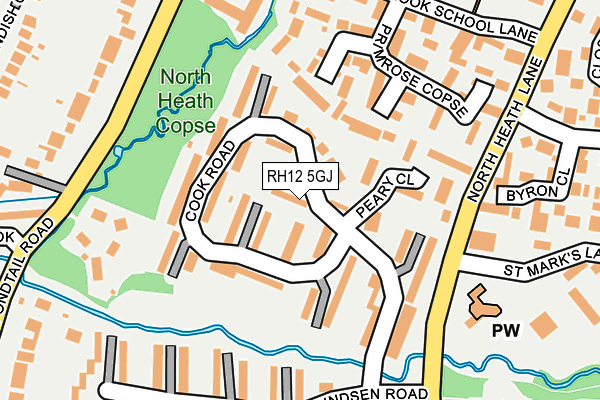 RH12 5GJ map - OS OpenMap – Local (Ordnance Survey) RH12 5GJ map - OS OpenMap – Local (Ordnance Survey)