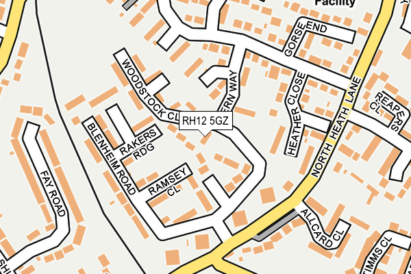 RH12 5GZ map - OS OpenMap – Local (Ordnance Survey) RH12 5GZ map - OS OpenMap – Local (Ordnance Survey)