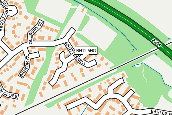 RH12 5HG map - OS OpenMap – Local (Ordnance Survey) RH12 5HG map - OS OpenMap – Local (Ordnance Survey)