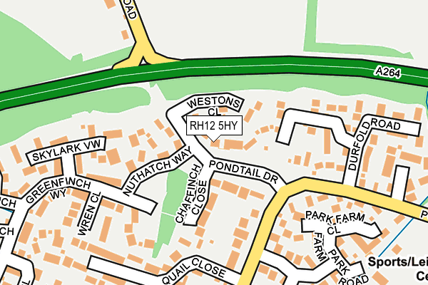 RH12 5HY map - OS OpenMap – Local (Ordnance Survey) RH12 5HY map - OS OpenMap – Local (Ordnance Survey)