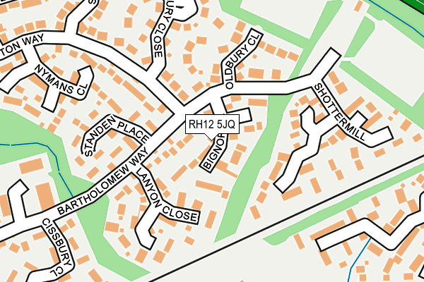 RH12 5JQ map - OS OpenMap – Local (Ordnance Survey) RH12 5JQ map - OS OpenMap – Local (Ordnance Survey)