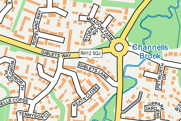 RH12 5QJ map - OS OpenMap – Local (Ordnance Survey) RH12 5QJ map - OS OpenMap – Local (Ordnance Survey)