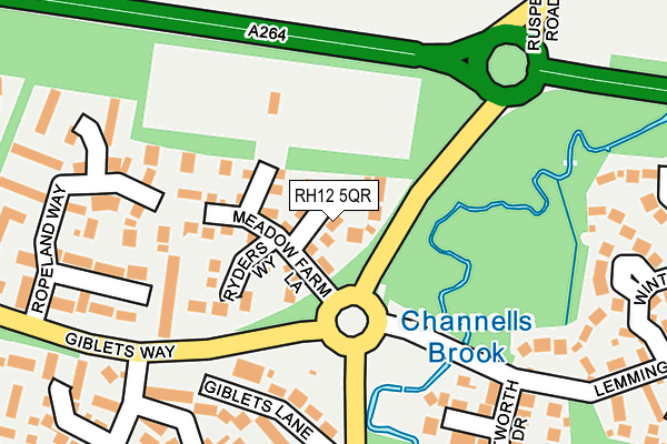 RH12 5QR map - OS OpenMap – Local (Ordnance Survey) RH12 5QR map - OS OpenMap – Local (Ordnance Survey)