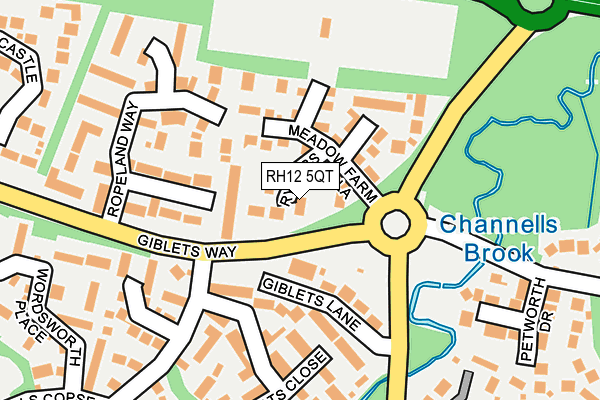 RH12 5QT map - OS OpenMap – Local (Ordnance Survey) RH12 5QT map - OS OpenMap – Local (Ordnance Survey)