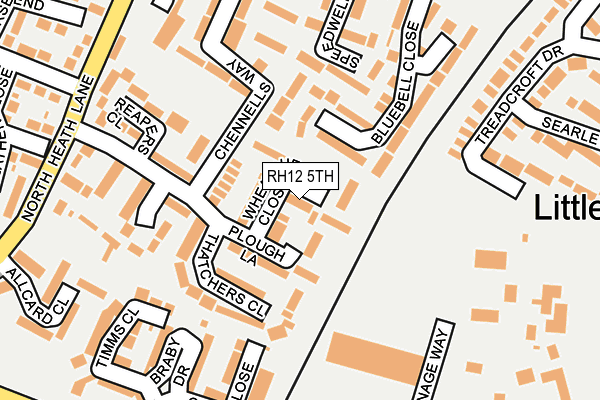 RH12 5TH map - OS OpenMap – Local (Ordnance Survey) RH12 5TH map - OS OpenMap – Local (Ordnance Survey)