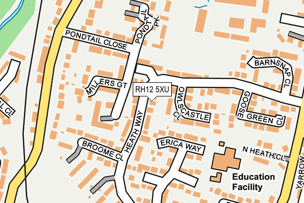 RH12 5XU map - OS OpenMap – Local (Ordnance Survey) RH12 5XU map - OS OpenMap – Local (Ordnance Survey)