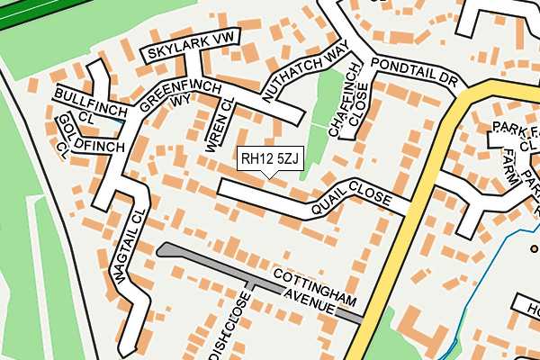 RH12 5ZJ map - OS OpenMap – Local (Ordnance Survey) RH12 5ZJ map - OS OpenMap – Local (Ordnance Survey)