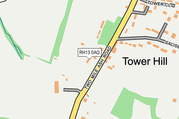 RH13 0AQ map - OS OpenMap – Local (Ordnance Survey) RH13 0AQ map - OS OpenMap – Local (Ordnance Survey)