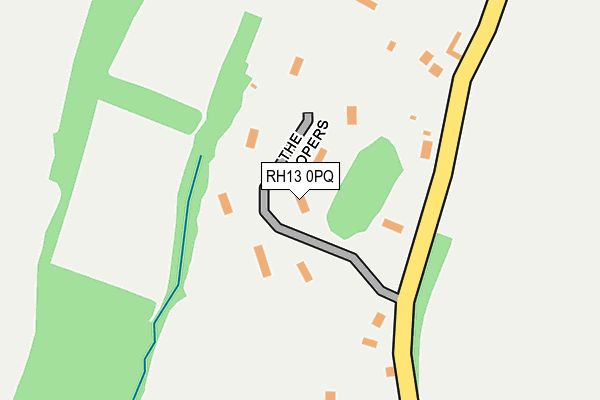 RH13 0PQ map - OS OpenMap – Local (Ordnance Survey) RH13 0PQ map - OS OpenMap – Local (Ordnance Survey)