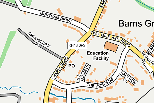 RH13 0PS map - OS OpenMap – Local (Ordnance Survey) RH13 0PS map - OS OpenMap – Local (Ordnance Survey)