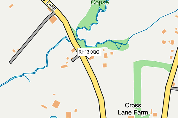 RH13 0QQ map - OS OpenMap – Local (Ordnance Survey) RH13 0QQ map - OS OpenMap – Local (Ordnance Survey)