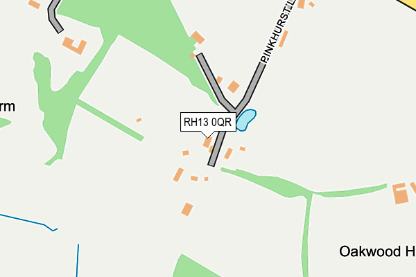 RH13 0QR map - OS OpenMap – Local (Ordnance Survey) RH13 0QR map - OS OpenMap – Local (Ordnance Survey)