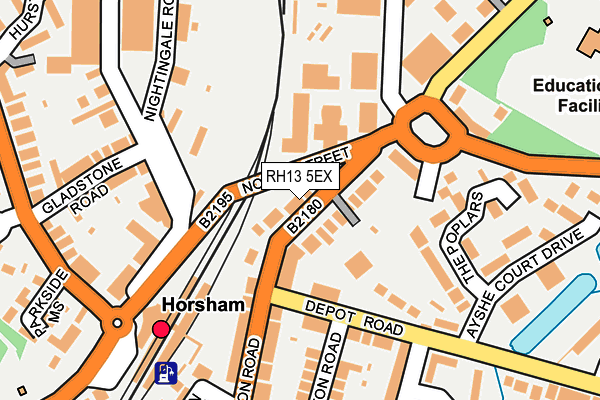 RH13 5EX map - OS OpenMap – Local (Ordnance Survey) RH13 5EX map - OS OpenMap – Local (Ordnance Survey)