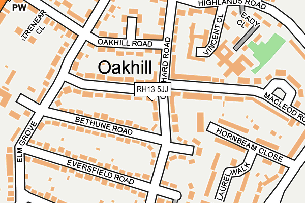 RH13 5JJ map - OS OpenMap – Local (Ordnance Survey) RH13 5JJ map - OS OpenMap – Local (Ordnance Survey)