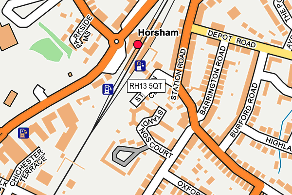 RH13 5QT map - OS OpenMap – Local (Ordnance Survey) RH13 5QT map - OS OpenMap – Local (Ordnance Survey)