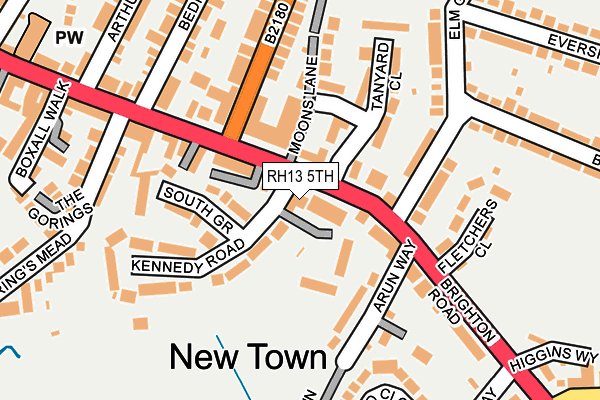 RH13 5TH map - OS OpenMap – Local (Ordnance Survey) RH13 5TH map - OS OpenMap – Local (Ordnance Survey)
