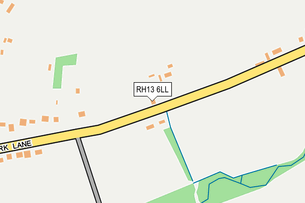 RH13 6LL map - OS OpenMap – Local (Ordnance Survey) RH13 6LL map - OS OpenMap – Local (Ordnance Survey)