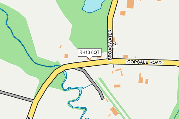 RH13 6QT map - OS OpenMap – Local (Ordnance Survey) RH13 6QT map - OS OpenMap – Local (Ordnance Survey)