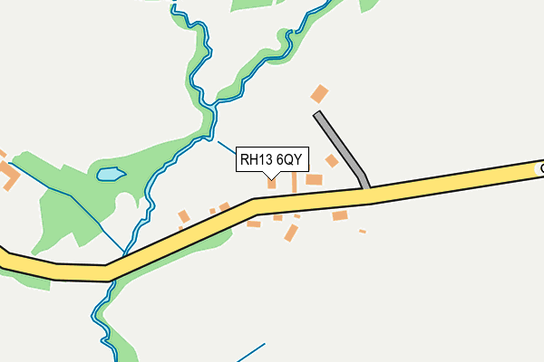 RH13 6QY map - OS OpenMap – Local (Ordnance Survey) RH13 6QY map - OS OpenMap – Local (Ordnance Survey)