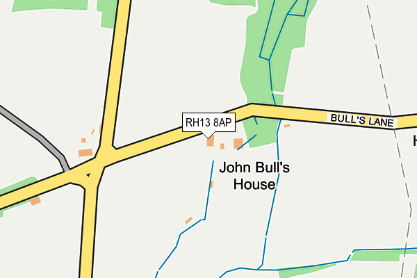 RH13 8AP map - OS OpenMap – Local (Ordnance Survey) RH13 8AP map - OS OpenMap – Local (Ordnance Survey)