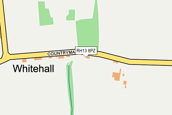 RH13 8PZ map - OS OpenMap – Local (Ordnance Survey) RH13 8PZ map - OS OpenMap – Local (Ordnance Survey)