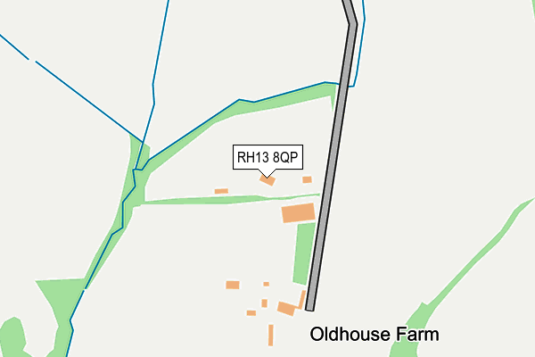 RH13 8QP map - OS OpenMap – Local (Ordnance Survey) RH13 8QP map - OS OpenMap – Local (Ordnance Survey)