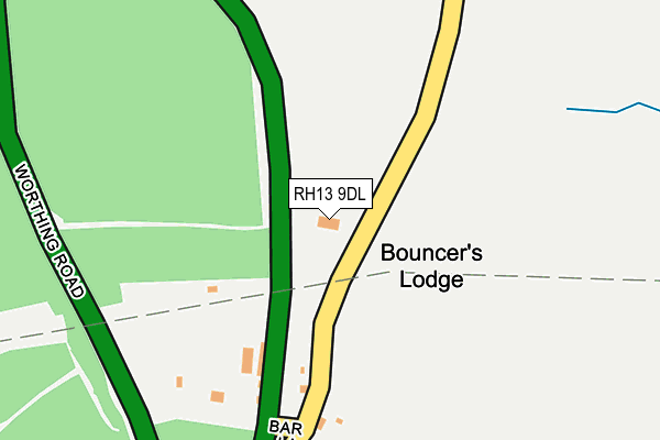 RH13 9DL map - OS OpenMap – Local (Ordnance Survey) RH13 9DL map - OS OpenMap – Local (Ordnance Survey)