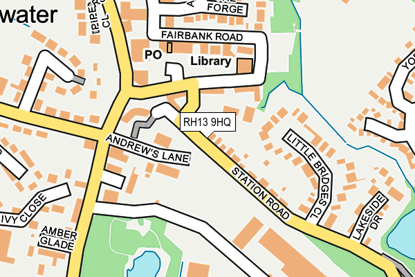 RH13 9HQ map - OS OpenMap – Local (Ordnance Survey) RH13 9HQ map - OS OpenMap – Local (Ordnance Survey)