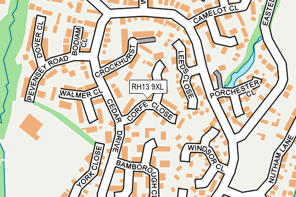 RH13 9XL map - OS OpenMap – Local (Ordnance Survey) RH13 9XL map - OS OpenMap – Local (Ordnance Survey)