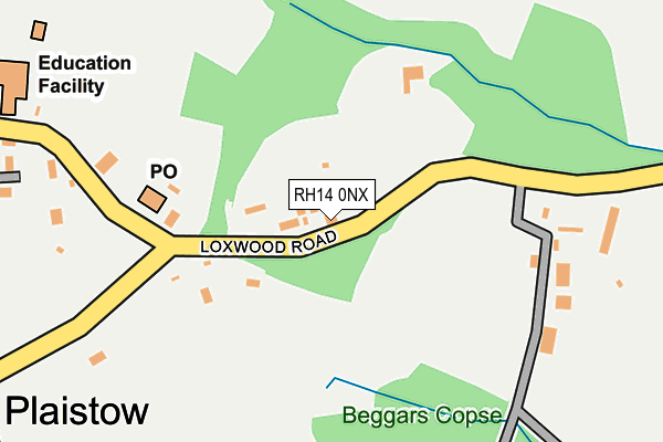 RH14 0NX map - OS OpenMap – Local (Ordnance Survey) RH14 0NX map - OS OpenMap – Local (Ordnance Survey)