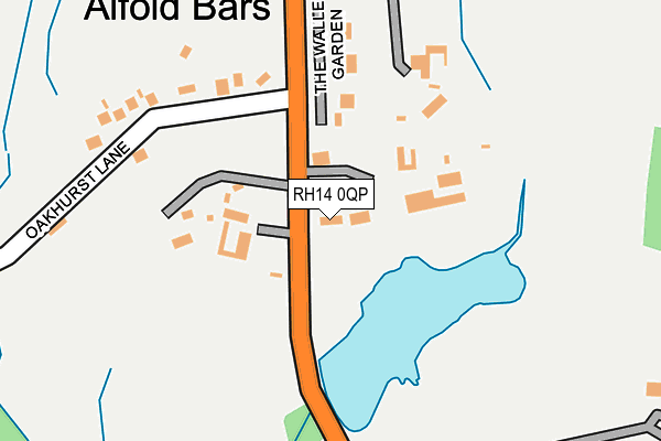 RH14 0QP map - OS OpenMap – Local (Ordnance Survey)