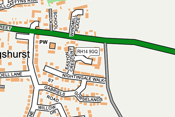 RH14 9GQ map - OS OpenMap – Local (Ordnance Survey) RH14 9GQ map - OS OpenMap – Local (Ordnance Survey)