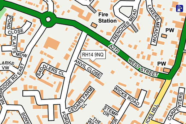 RH14 9NQ map - OS OpenMap – Local (Ordnance Survey) RH14 9NQ map - OS OpenMap – Local (Ordnance Survey)