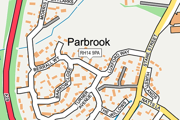RH14 9PA map - OS OpenMap – Local (Ordnance Survey) RH14 9PA map - OS OpenMap – Local (Ordnance Survey)