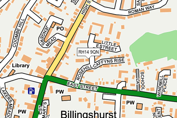 RH14 9QN map - OS OpenMap – Local (Ordnance Survey) RH14 9QN map - OS OpenMap – Local (Ordnance Survey)