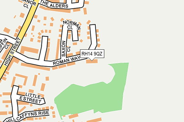 RH14 9QZ map - OS OpenMap – Local (Ordnance Survey) RH14 9QZ map - OS OpenMap – Local (Ordnance Survey)