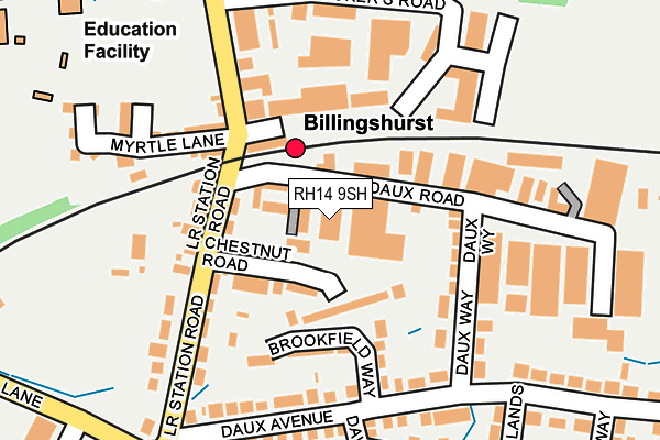 RH14 9SH map - OS OpenMap – Local (Ordnance Survey) RH14 9SH map - OS OpenMap – Local (Ordnance Survey)