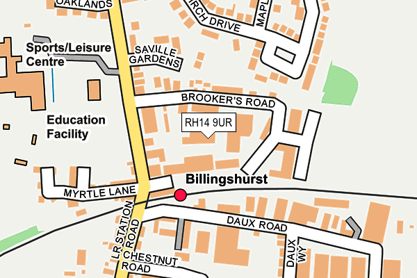 RH14 9UR map - OS OpenMap – Local (Ordnance Survey) RH14 9UR map - OS OpenMap – Local (Ordnance Survey)