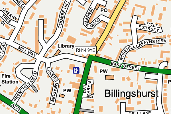 RH14 9YE map - OS OpenMap – Local (Ordnance Survey) RH14 9YE map - OS OpenMap – Local (Ordnance Survey)