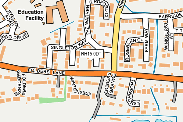 RH15 0DT map - OS OpenMap – Local (Ordnance Survey) RH15 0DT map - OS OpenMap – Local (Ordnance Survey)