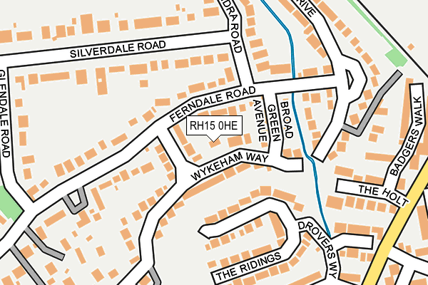 RH15 0HE map - OS OpenMap – Local (Ordnance Survey) RH15 0HE map - OS OpenMap – Local (Ordnance Survey)